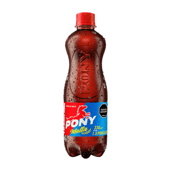 Pony Malta mini (PET 200 ml): La malta que en Colombia se pide con empanada, en botella pequeña.